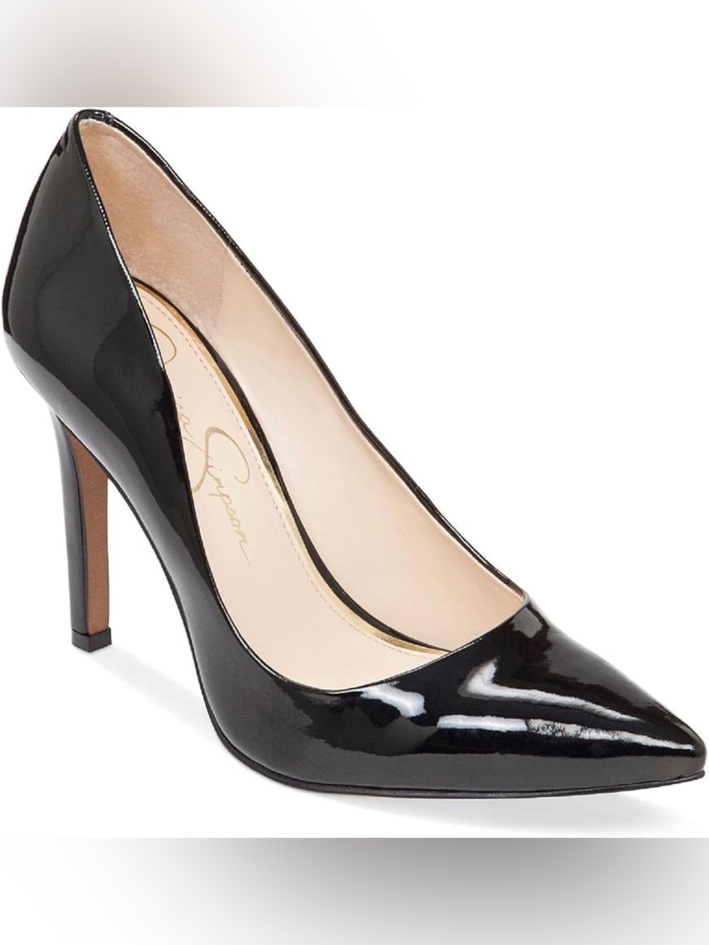 NIB Jessica Simpson Pointed Black Heels Apple Size 8.5